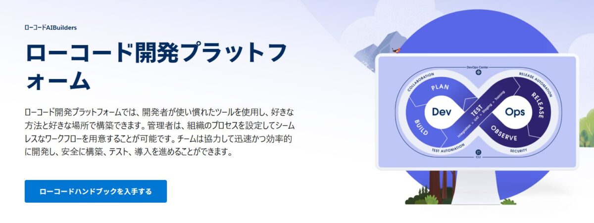 「Agentforce」サービストップ画面